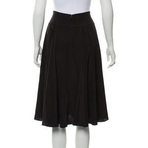 Marc by Marc Jacobs Black Silk Skirt midi length 2